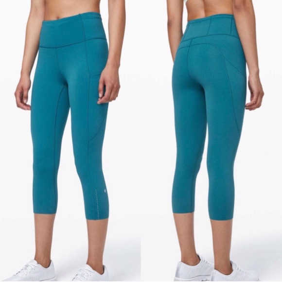 Lululemon Fast and Free Crop, 19” - Picture 2 of 5